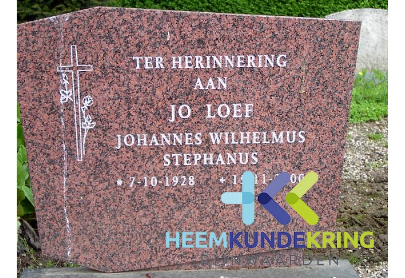 Grafstenen kerkhof Herwen Coll. HKR (316) J.W.S.Loef